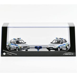 Škoda 120L + Škoda Favorit 136L 1:43 - Od Veřejné Bezpečnosti K Policii 3/4 - Abrex Škoda 120L 1984 a Škoda Favorit 136L 1988 - kovový model auta