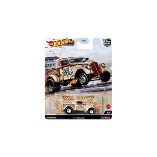 Willys Gasser Pick Up 1:64 - Hot Wheels Car Culture Willys Gasser Pick Up - kovový model