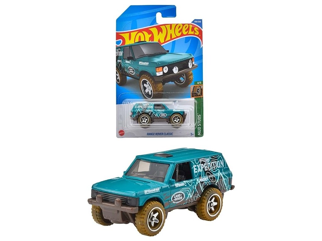Range Rover Classic 1:64 - Hot Wheels Range Rover Classic - kovový model auta