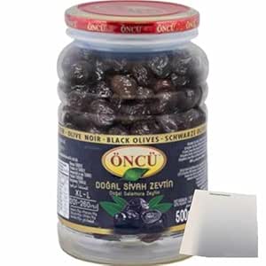 usy Bundle for Öncü Black Olives Calibre XL-L (500 g PET Tin) + usy Block