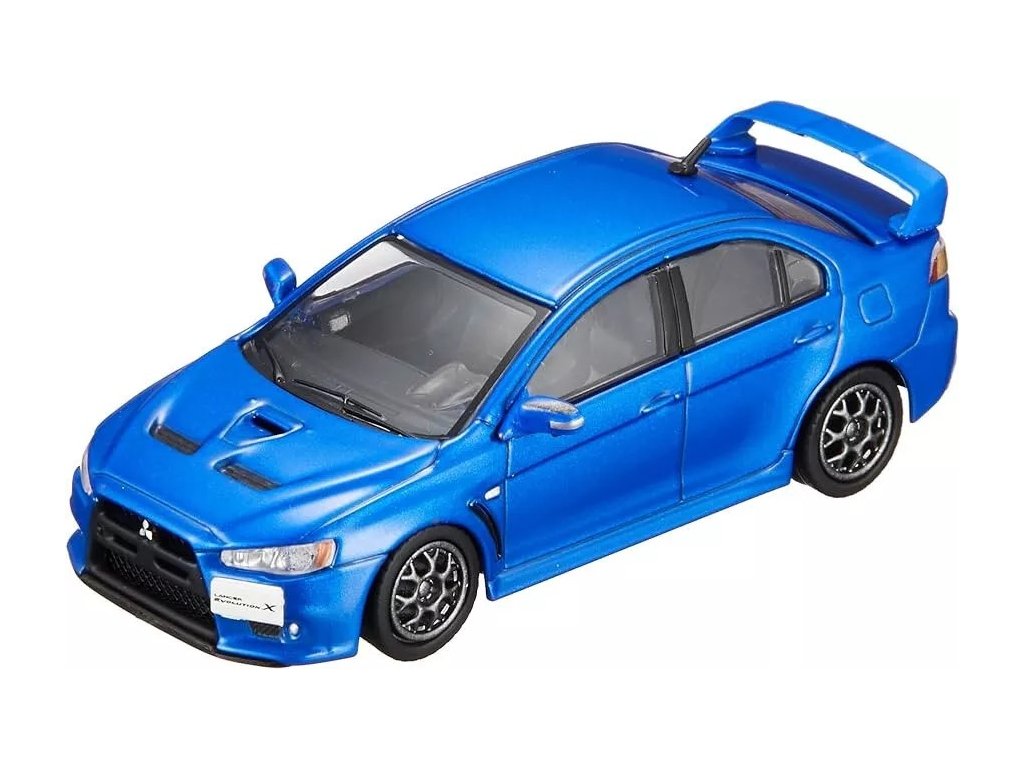Mitsubishi Lancer Evolution X RHD modrá 1:64 - BM Creations Mitsubishi Lancer Evolution - kovový model auta
