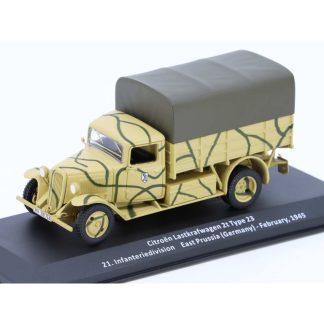 Citroën Type 23 1945 1:43 - časopis Samochody Wojskowe s modelem #91 Citroën Type 23 - kovový model auta 1/43