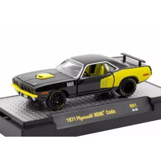 Plymouth HEMI Cuda 1971 1:64 - M2 Machines Plymouth HEMI 'Cuda 1971 - kovový model auta