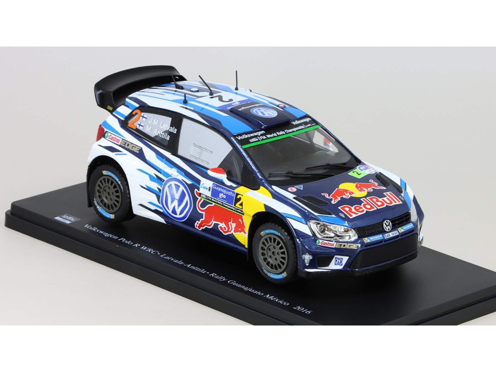 Volkswagen Polo R WRC #2 Rally Mexico 2016 1:24 Altaya časopis s modelem VW Polo R WRC No.2 - kovový model auta
