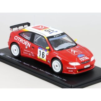 Citroen XSARA Kit Car #16 Rallye Costa Brava Catalunya 1999 1:24 - Hachette časopis s modelem Citroen XSARA Kit Car #16 Rallye Costa Brava Catalunya 1999 - kovový model auta