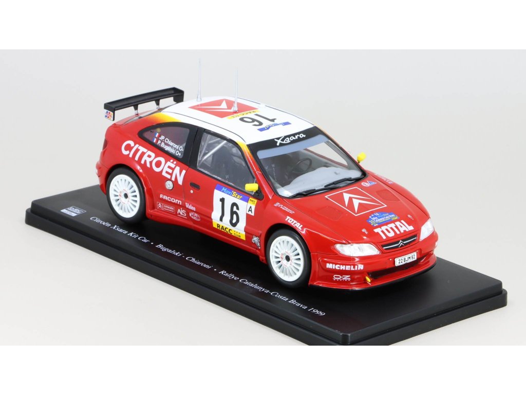 Citroen XSARA Kit Car #16 Rallye Costa Brava Catalunya 1999 1:24 - Hachette časopis s modelem Citroen XSARA Kit Car #16 Rallye Costa Brava Catalunya 1999 - kovový model auta