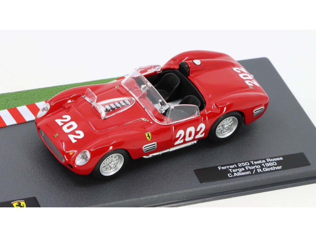 Ferrari 250TR Spider #202 Allison/Ginther Targa Florio 1960 1:43 - Altaya časopis s modelem Ferrari 250TR - kovový model auta