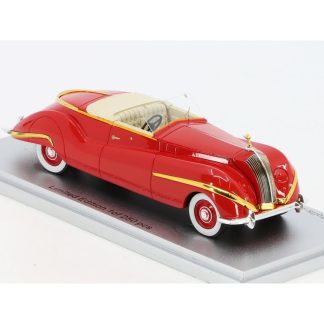 Rolls Royce Phantom III Labourdette Vutotal Cabriolet Open 1947 1:43 červená - Kess Rolls Royce Phantom 3 Labourdette Vutotal Cabriolet Open - kovový model auta