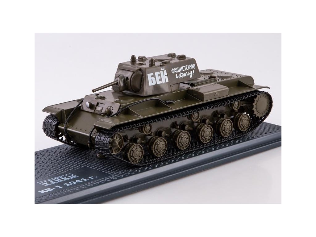 Tank KV-1 1941 1:43 časopis s modelem KV-1 1:43 1941 - model tanku