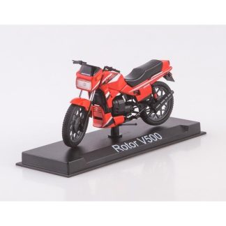 ROTOR V-500 1:24 - MODIMIO Naše Motocykly časopis s modelem #63 ROTOR V-500 - model motorky