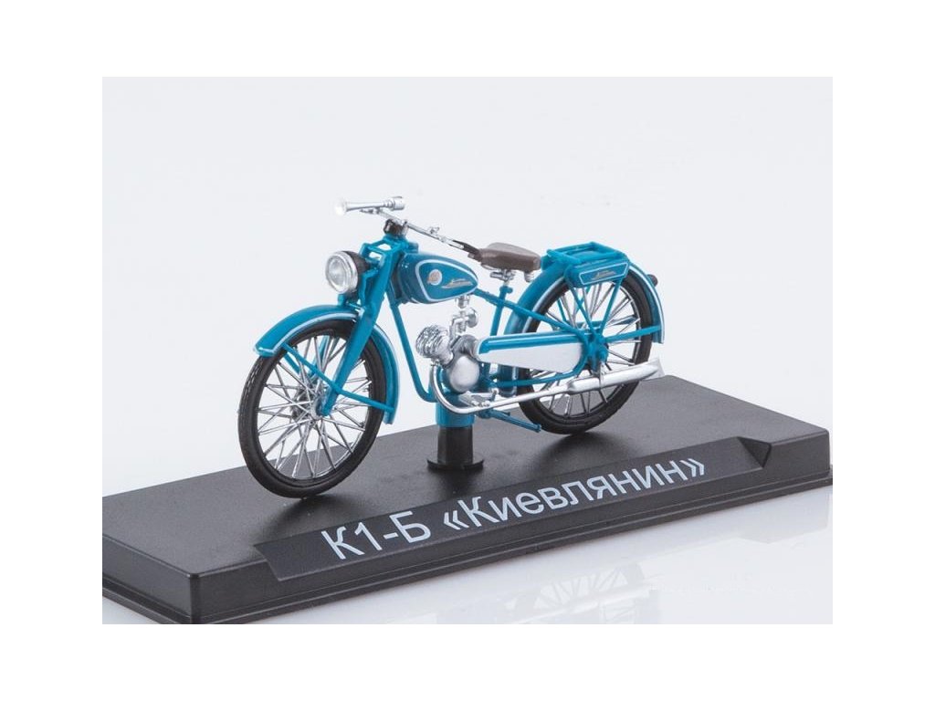 KIEVLIANIN K-1B 1:24 - MODIMIO Naše Motocykly časopis s modelem #62 KIEVLIANIN K-1B - model motorky