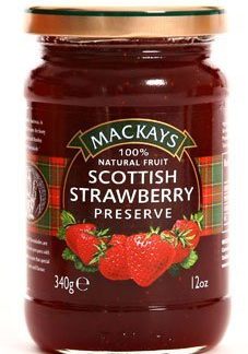 Mackays 100% Natural Fruit Scottish Strawberry Preserve 340 g / 11.99 oz. by N/A