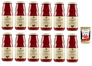 La Molisana Passata di Pomodoro Datterini Tomato Puree 100% Italian 350g + Italian Gourmet Polpa 400g Pack of 12