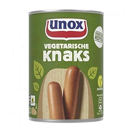 Unox Knaks Vegetarian Sausages 400 g I Vegetarian Sausages Based on Vegetable Oil and Chicken Egg White