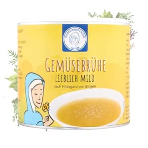 Vegetable Broth Lovely Mild | Hildegard Vegetable Soup | 12 Hildegard Typical Spices | 100% Natural | According to Hildegard von Bingen | 116 Plates | 350g