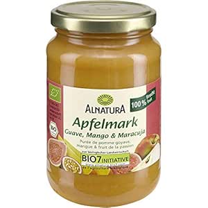 Alnatura Apple Paste with Guava, Mango and Passion Fruit, 360 g