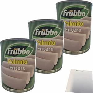usy Bundle for don Frubbo Palmito Entero Palm Hearts Peeled Pack of 3 (3 x 500 g Tub) + usy Block