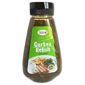 Jütro Cuisine Cucumber Relish Sweet Sour Pack of 12 (12 x 270 g)
