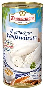 Zimmermann 4 Munich White Sausages, 530 g