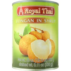 AROY-D - Longans in Syrup, (1 x 565 g)