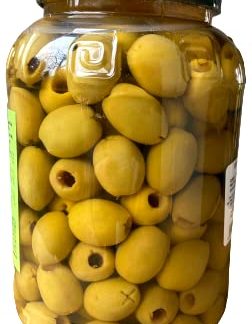 Green Olives GOLDEON Harvest in Brine with Olive Oil - Giants 141/160 - 1 kg Net