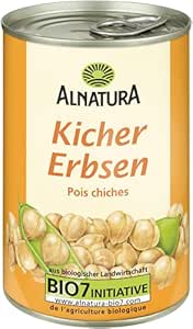 Alnatura Chickpeas, 1 x 400 g, drained weight 1 x 240 g