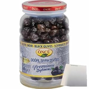 usy Bundle for Öncü Black Olives Calibre 2XL-XL (500 g PET Tin) + usy Block