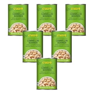Rapunzel - White Cannellini Beans in a Tin - 0.4 kg - Pack of 6