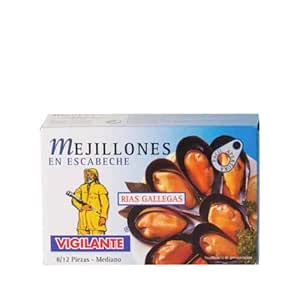 Vigilante Mussels in Marinade 115 g 8/12 Pieces