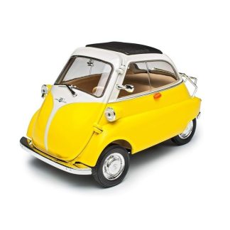 BMW Isetta 250 1955 žlutá 1:18 - Welly BMW Isetta 250 - kovový model auta