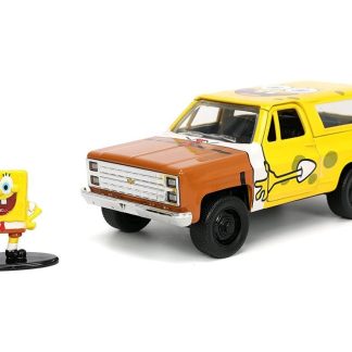 Chevrolet Blazer K5 s figurkou Spongeboba 1:32 - Jada Toys Chevrolet Blazer K5 Spongebob 1/32