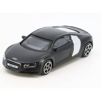 Audi R8 2008 černý matný 1:43 - Bburago Audi R 8 - kovový model auta