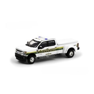 Ford F-350 Dually Broward County Sheriff 1:64 - GreenLight Ford F350 Dually 2018 Policie - kovový model 1/64