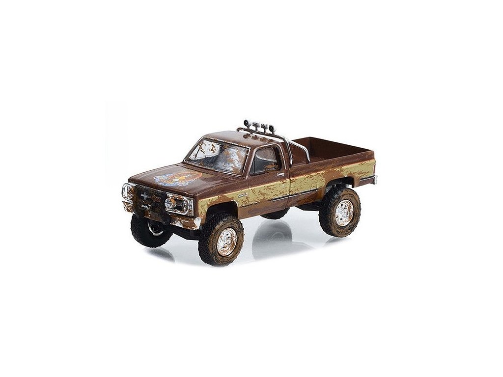 GMC K-2500 Sierra Grande 1982 1:64 - GreenLight GMC K 2500 1982 Fall Guy - kovový model