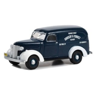 Chevrolet Panel Truck 1939 Norman Rockwell 1:64 - GreenLight Chevrolet Panel Truck 1939 - kovový model auta