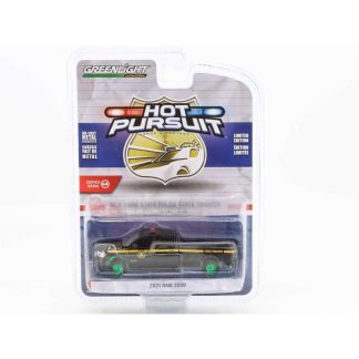 Dodge RAM 2500 2021 Hot Pursuit zelená kola 1:64 - GreenLight Dodge RAM 2500 2021 - kovový model 1/64