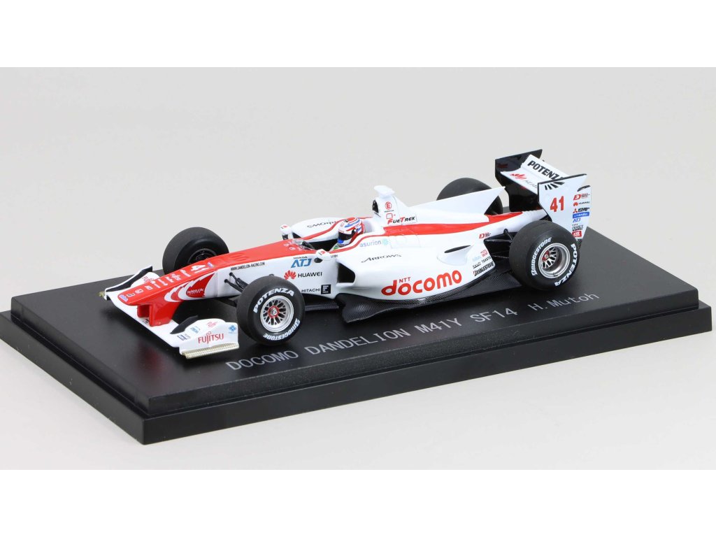Honda M41Y SF14 #41 2014 Hideki Mutoh 1:43 - Ebbro Honda M41Y SF14 #41 - kovový model auta 1/43