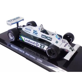 Williams FW07B Alan Jones 1980 1:24 - časopis s modelem Williams FW 07 B Alan Jones 1980 - kovový model auta