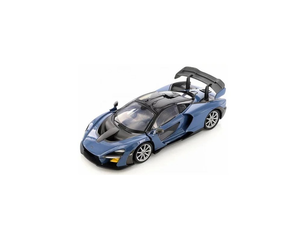 McLaren Senna modrá 1:24 - MotorMax McLaren Senna - kovový model auta 1/24