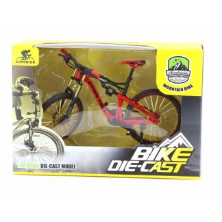 Mountain Bike červený/černý 1:10 - Superior Mountain Bike - kovový model