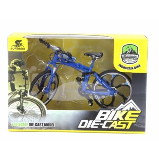 Mountain Bike modrý 1:10 - Superior Mountain Bike - kovový model