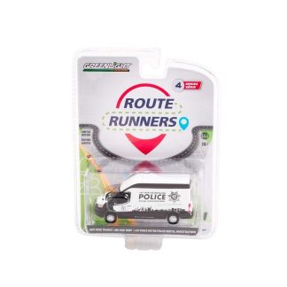 Ford Transit LWB High Roof 2019 Policie Las Vegas 1:64 - GreenLight Ford Transit LWB High Roof 2019 - kovový model 1/64