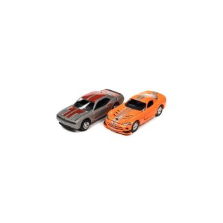 Dodge Challenger R/T 2014 + Dodge Viper SRT 10 2008 1:64 - Johnny Lightning Dodge Challenger R/T + Dodge Viper SRT10 - sběratelský model auta