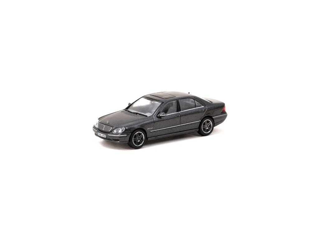 Mercedes S65 AMG šedá 1:64 - TARMAC Models Mercedes S65 AMG - kovový model auta 1/64