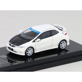 Honda Civic FN2 Type R 2007 bílá LHD 1:64 - PARAGON Models Honda Civic FN2 Type R - kovový model auta 1/64