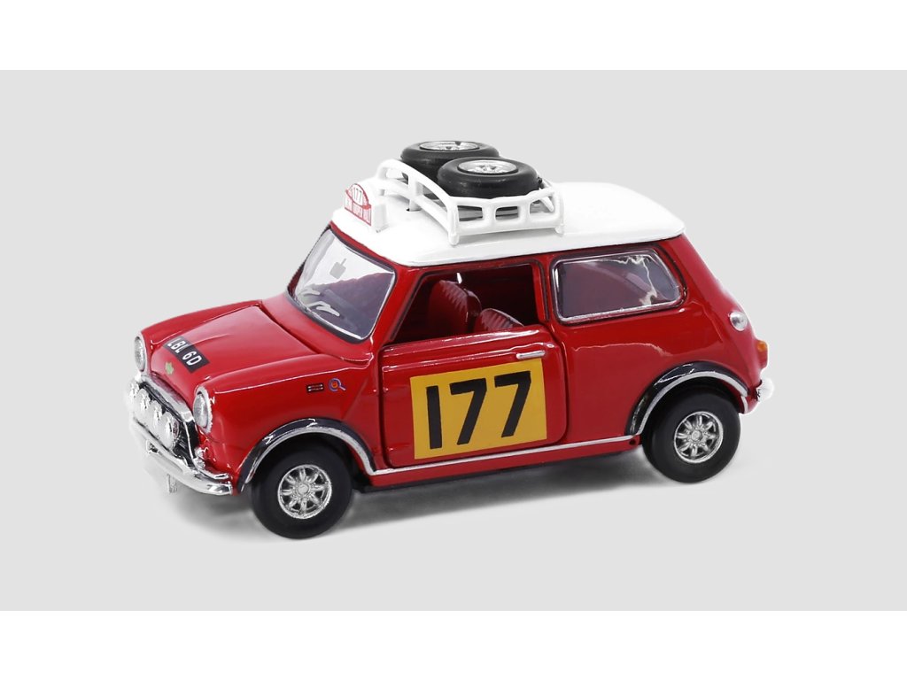 Mini Cooper Mk1 Rally #177 1:50 - Tiny Toys Mini Cooper Mk1 Rally - sběratelský model 1/50