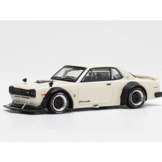 Nissan Skyline GT-R V8 Drift 1:64 - Pop Race Nissan Skyline - kovový model auta 1/64