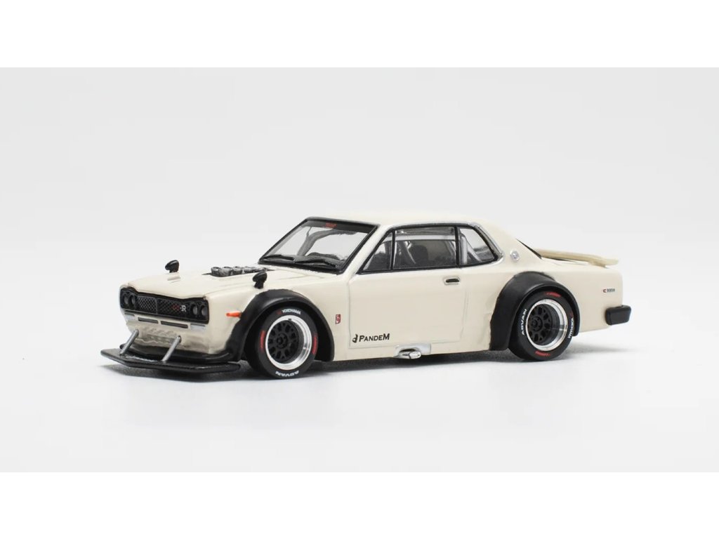 Nissan Skyline GT-R V8 Drift 1:64 - Pop Race Nissan Skyline - kovový model auta 1/64