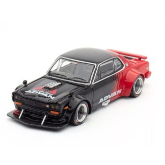 Nissan Skyline GT-R V8 Drift černá 1:64 - Pop Race Nissan Skyline - kovový model auta 1/64