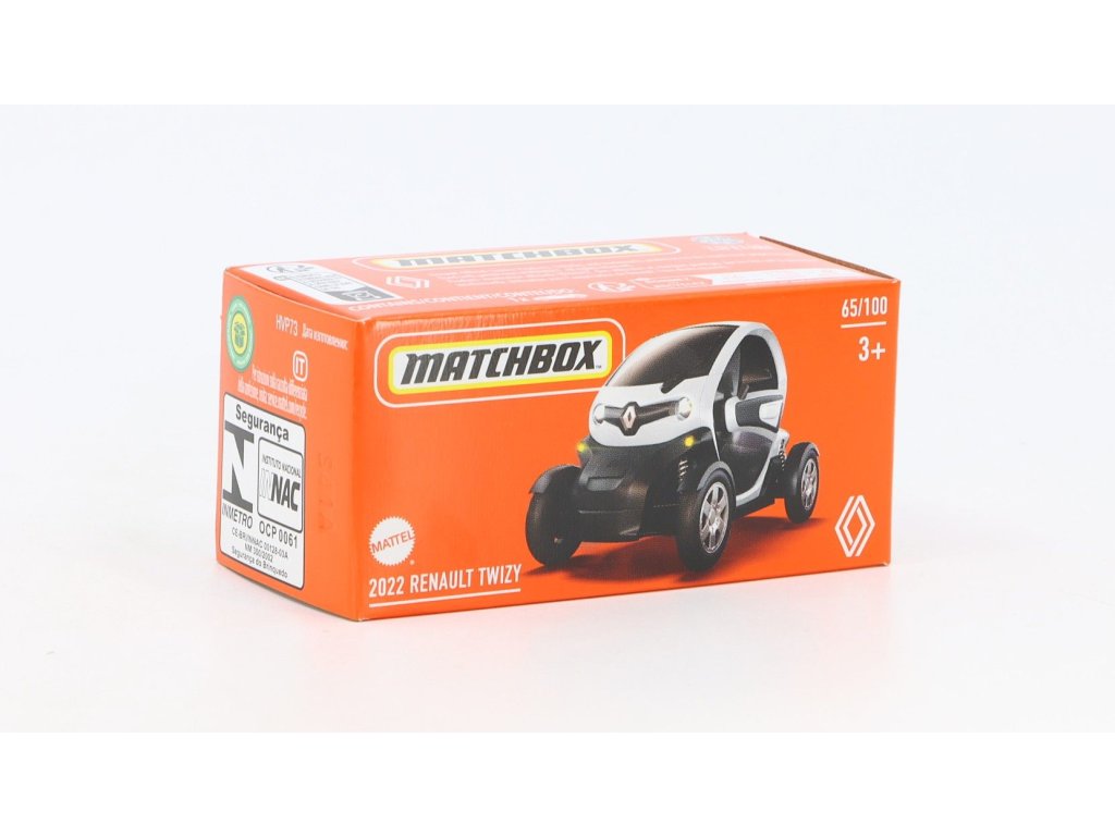 Renault Twizy 2022 bílá 1:64 - MATCHBOX Renault Twizy - model auta 1/64